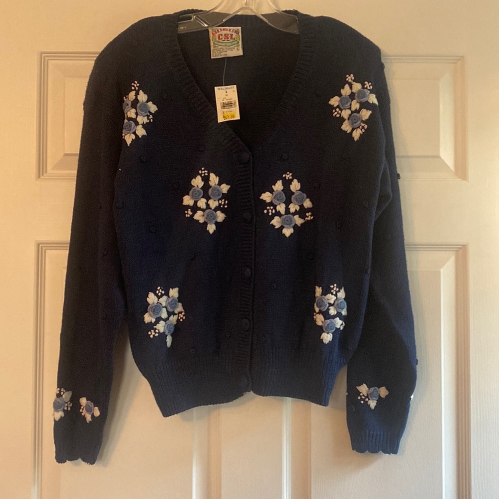 NEW WITH TAGS VINTAGE C.S.L. Cardigan.